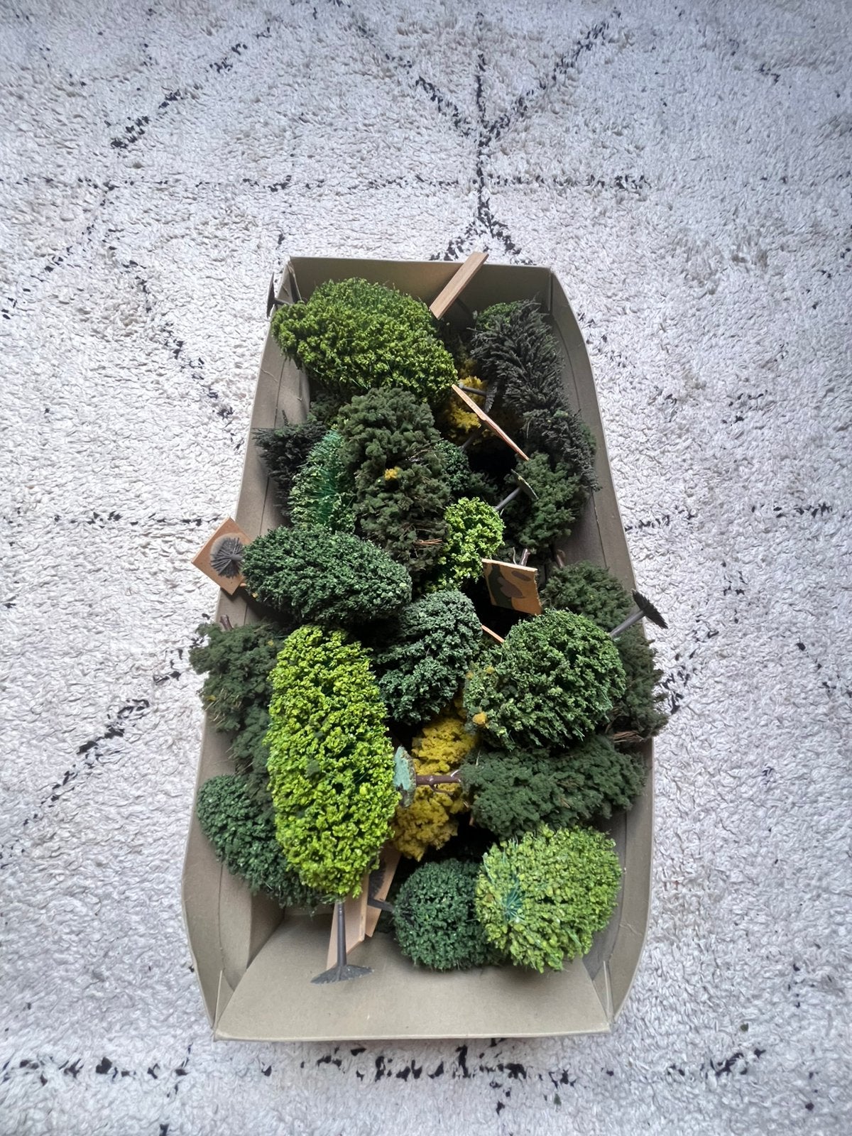 Volle doos modelbouw bomen, Hobby en Vrije tijd, Ophalen of Verzenden, 1:50 tot 1:144