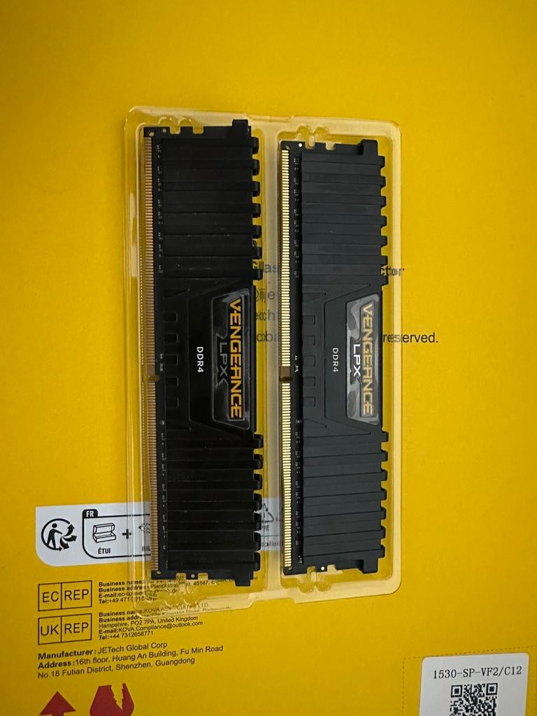 DDR4 3600 MHZ 2x8GB, Informatique & Logiciels, Enlèvement, Comme neuf, DDR4