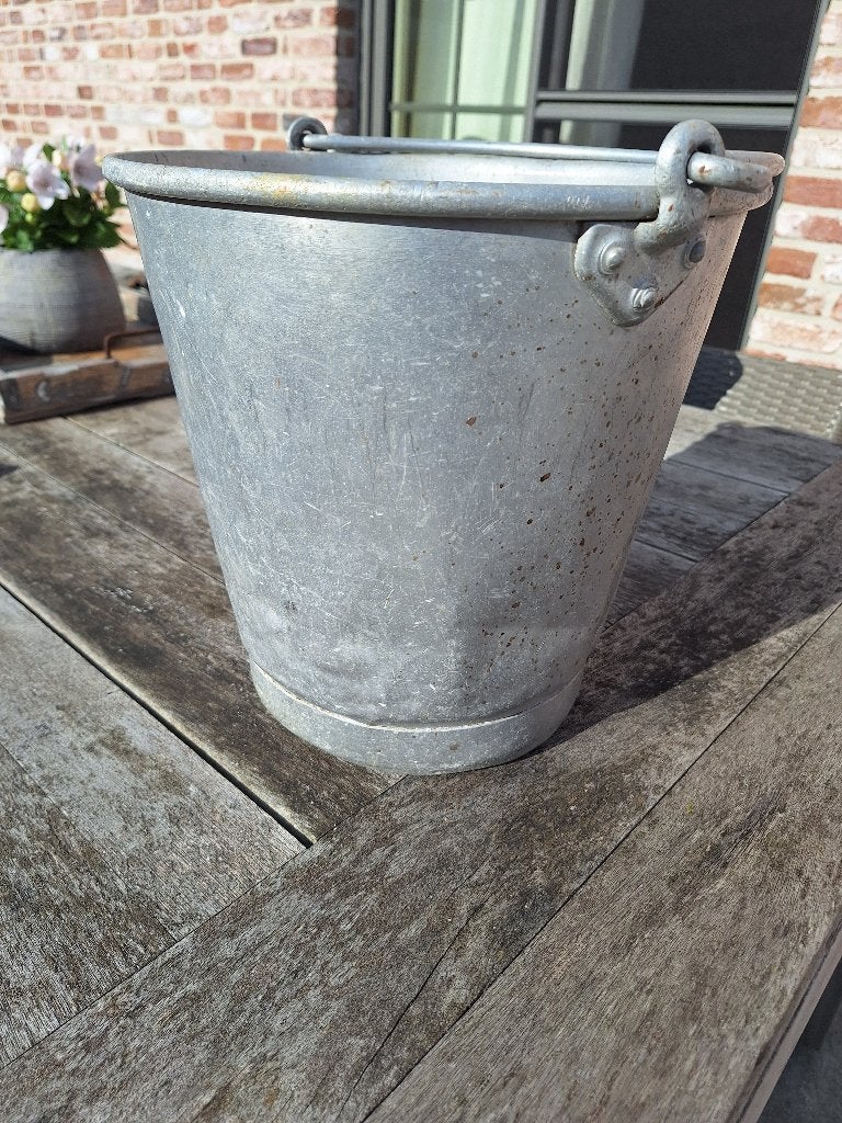 Zinken emmer, Huis en Inrichting, Emmers, Ophalen, Gebruikt