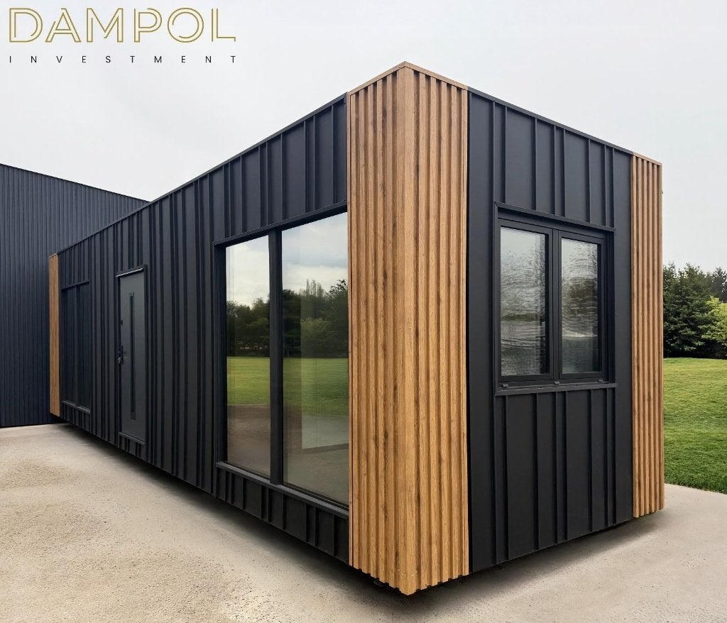 Zorgwing/Tiny house/modern paviljoen 10x3, Tuin en Terras, Ophalen, 200 tot 400 cm, 3 ramen of meer, Overige typen