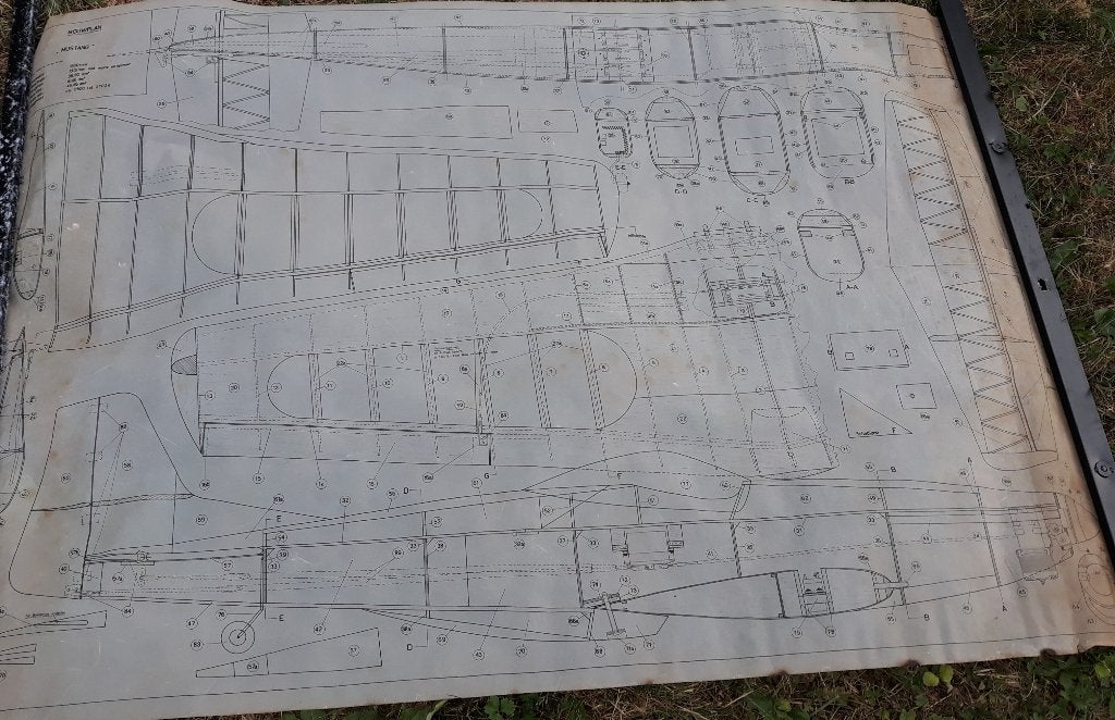 Bouwplan Mustang P-51, Ophalen