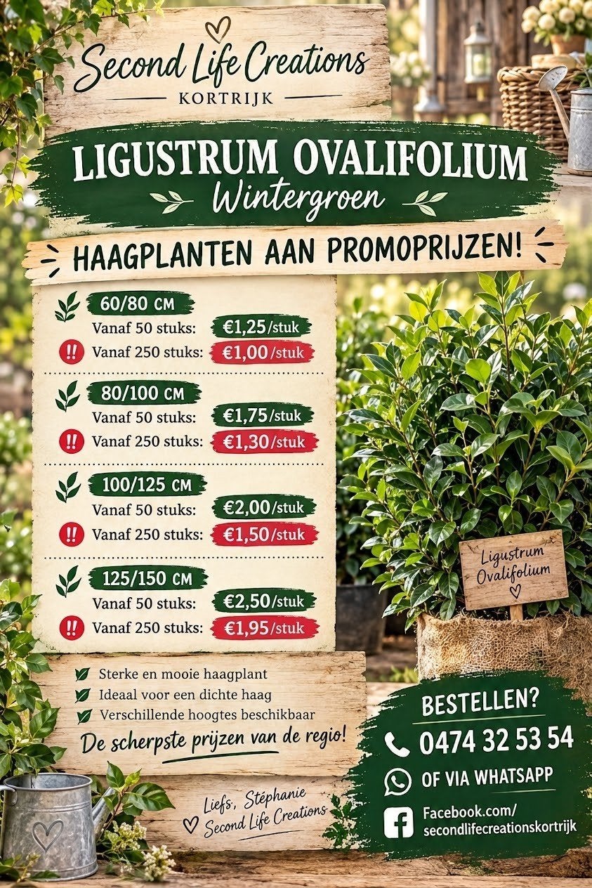 ‼️Ligustrum Ovalifolium aan promoprijzen ‼️, Ophalen, Haag