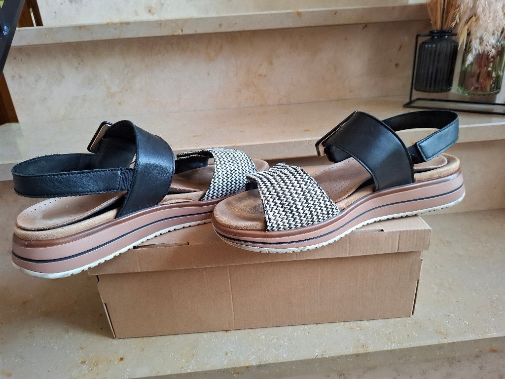Sandales noires Remonte, Vêtements | Femmes, Chaussures, Remonte, Enlèvement, Porté, Noir