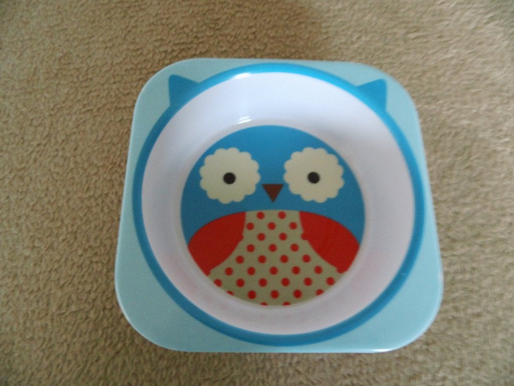 Skip Hop (uil) klein kommetje (ideaal voor fruitpap), Ophalen of Verzenden, Zo goed als nieuw, Overige typen, Overige merken