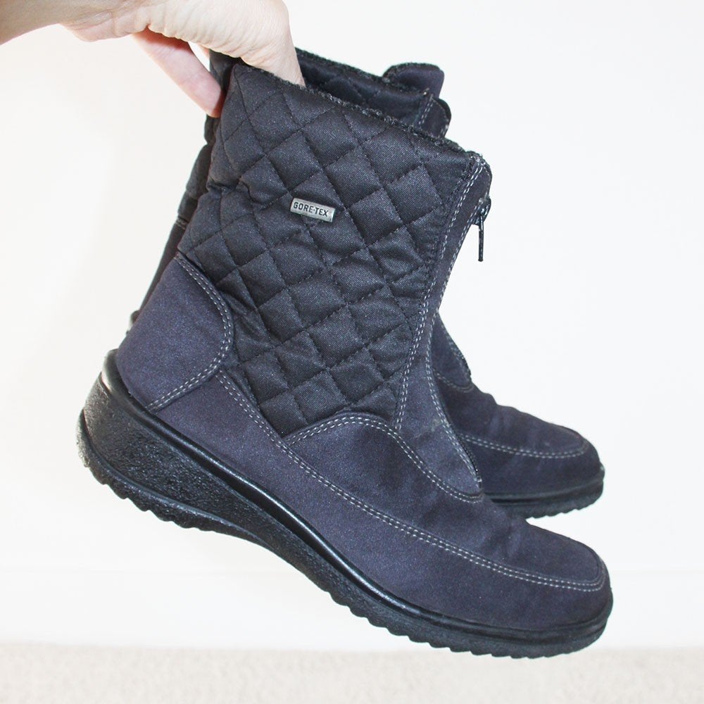 Superbes bottes Gore-Tex - s8 (taille 4½/37½) €45, -, Comme neuf, Boots et Botinnes, Gore-Tex, Noir