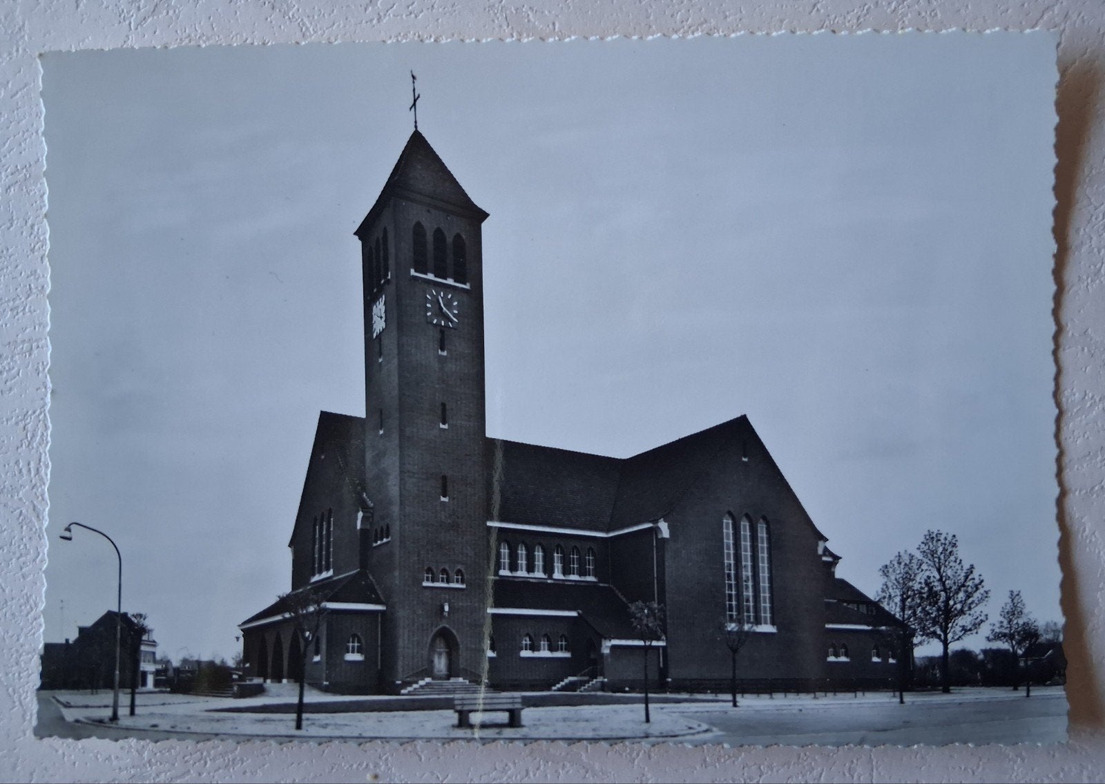 vintage Postkaart St. Jozef kerk Driehoek Brasschaat, Enlèvement ou Envoi
