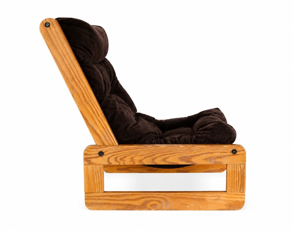 Vintage brutalistische fauteuil uit de jaren 70 Relax Stoel, Enlèvement