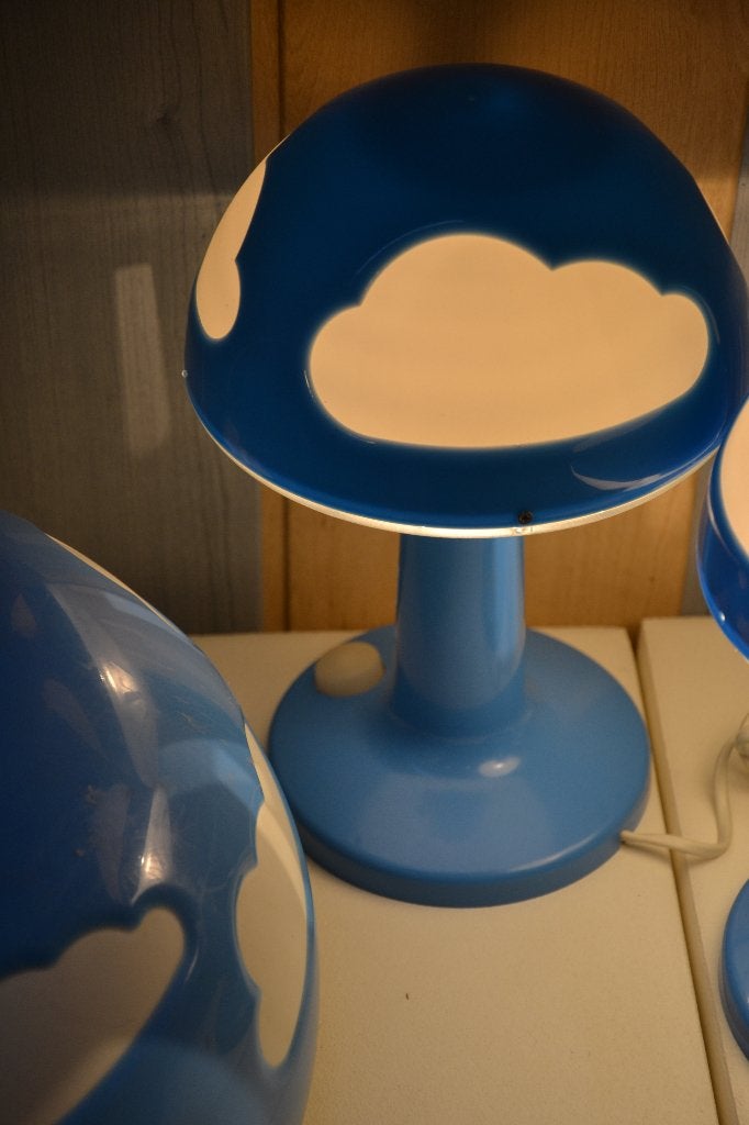 Ikea Skoljig Wolkenlamp blauw wit Henrik Preutz 1990's, Ophalen, Gebruikt, Blauw, IKEA