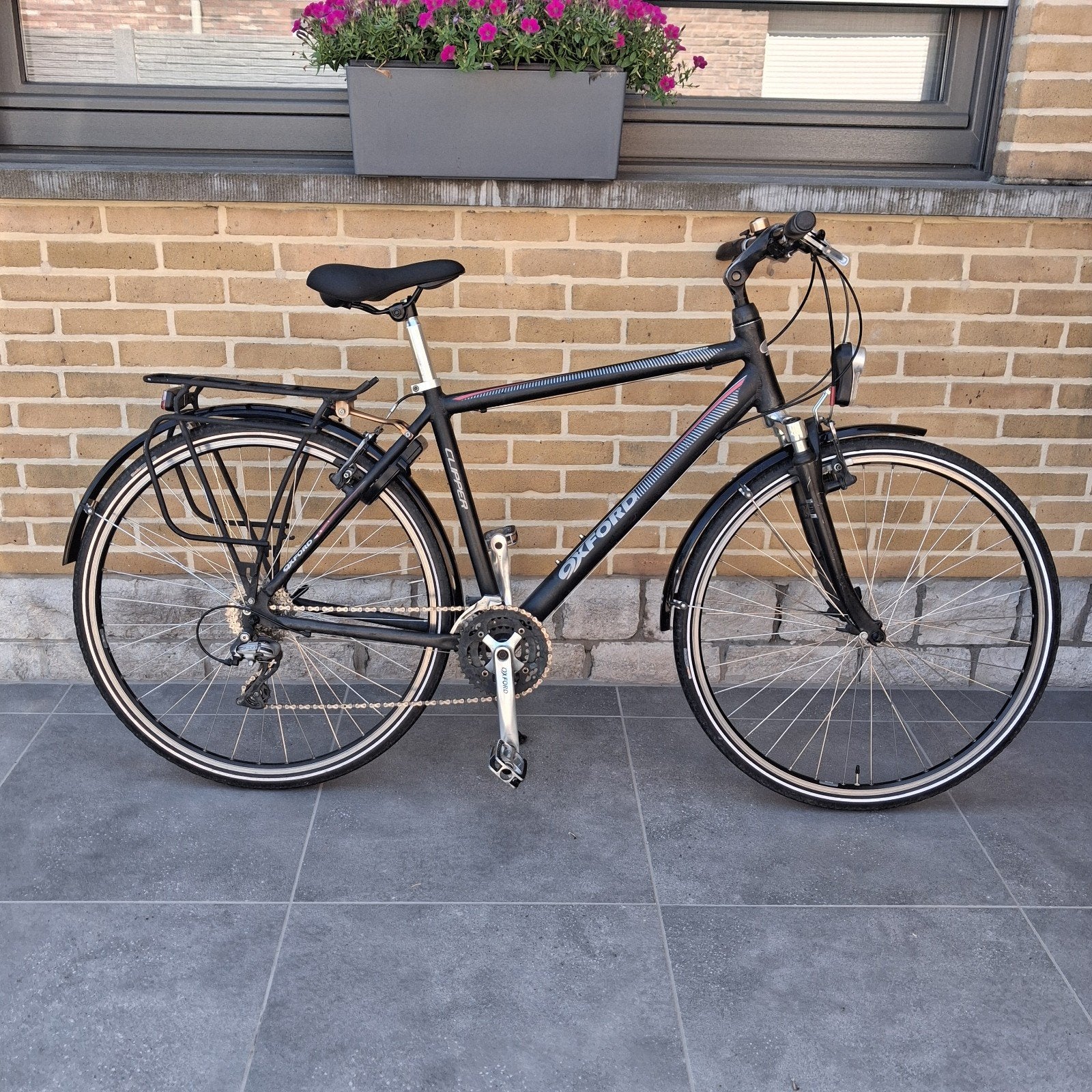 Herenfiets "Oxford Clipper ", Gebruikt, Velgrem, Versnellingen, Ophalen