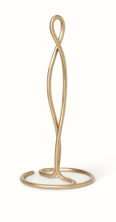 Ferm living paper towel holder brass, Minder dan 50 cm, Overige kleuren, Nieuw, Ophalen of Verzenden