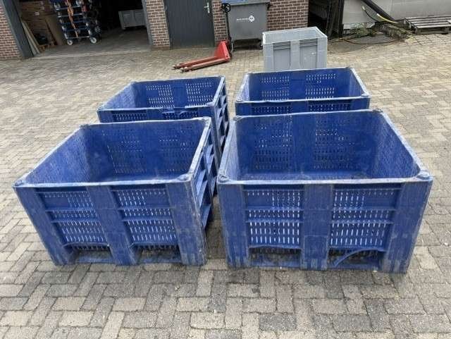 4xGeperforeerde kunststof palletbox, paard, slowfeeder, hooi, Niet ingevuld, Enlèvement ou Envoi, Niet ingevuld, Utilisé