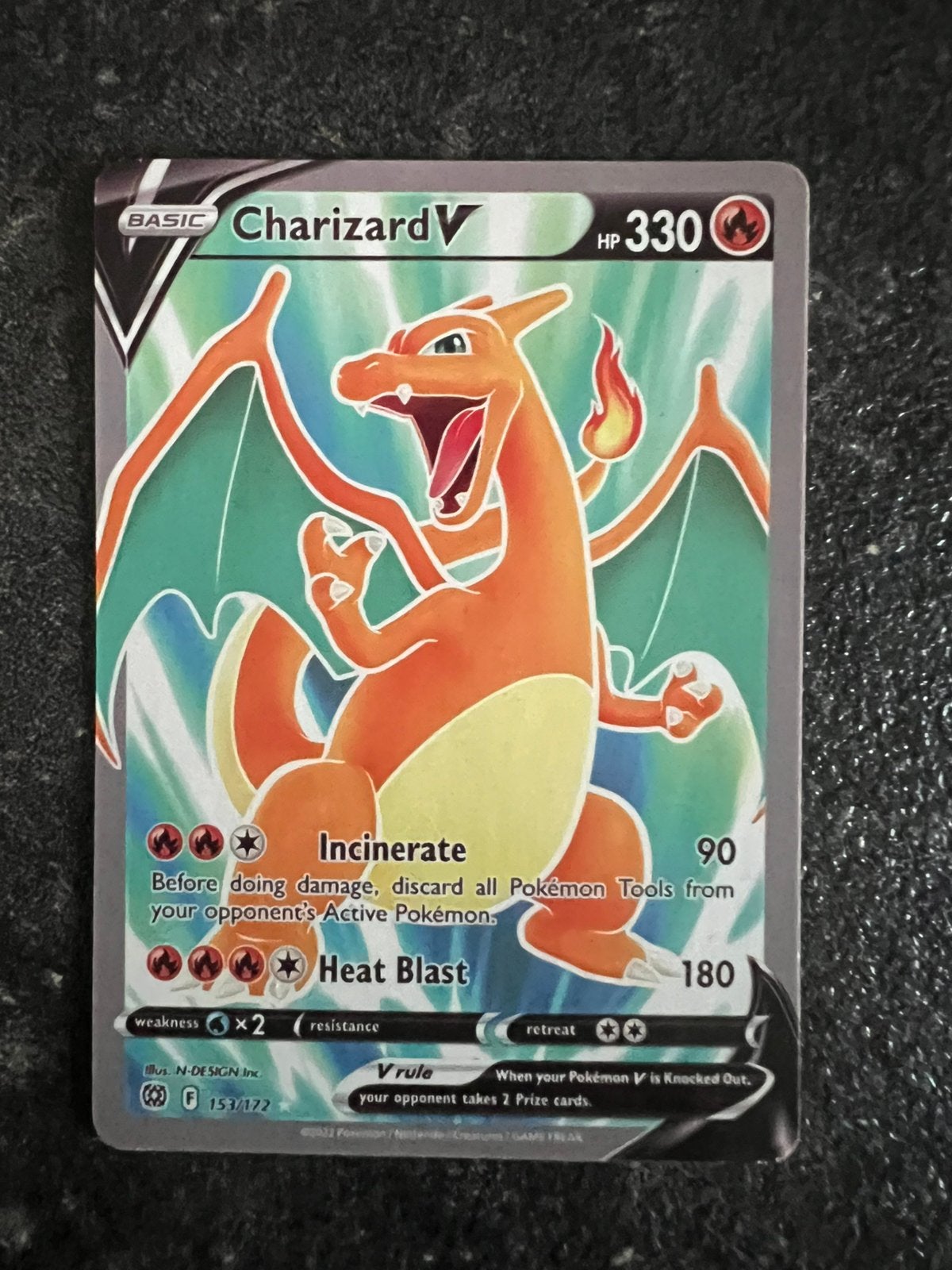 Carte pokemon Charizard V, Enlèvement, Comme neuf