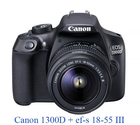 Canon EOS 1300D + 18-55mm + fototas, 18 Mégapixel, Enlèvement ou Envoi, Canon, Moins de 4 fois