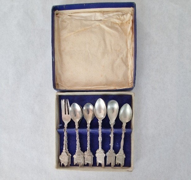 Set Leuvense souvenirlepeltjes & vorkjes (12-delig), Ophalen of Verzenden