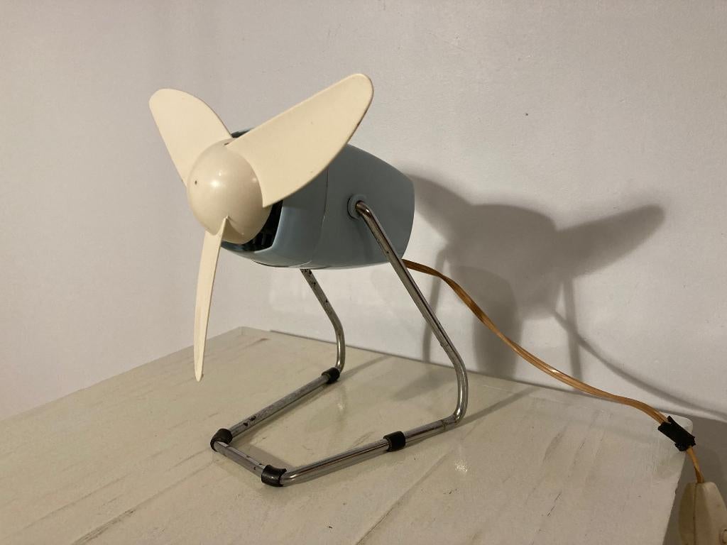 Vintage tafelventilator uit de jaren 60 - werkt prima, Antiek en Kunst, Ophalen of Verzenden