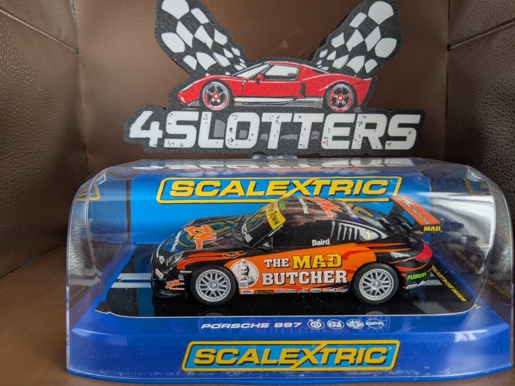 Scalextric Porsche 997 GT3 #1  The Mad Butcher Cup Triplex, Ophalen of Verzenden, Nieuw