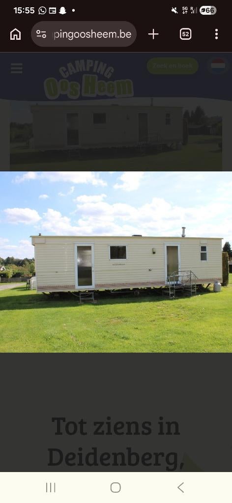 Stacaravan Belgische ardennen te huur of te koop, Caravans en Kamperen, Tot en met 6