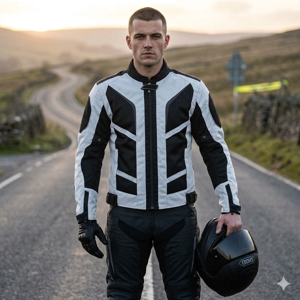 veste de Moto textile cordura 600D neuf CE protecteurs, Motos, Envoi, Neuf, avec ticket, Manteau | tissu
