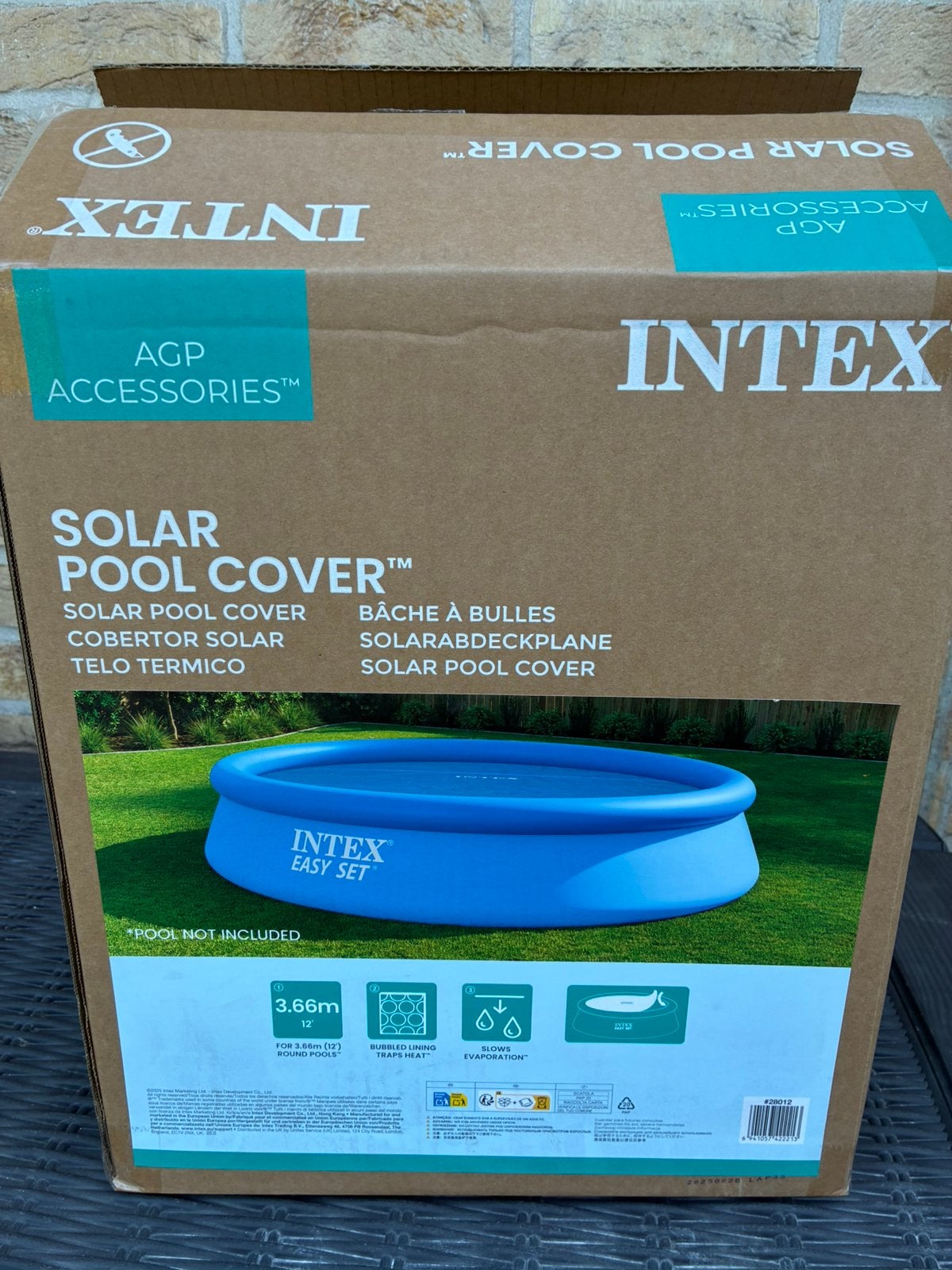 Intex solar pool cover afdekzeil 3,66m diameter, Tuin en Terras, Ophalen, Zo goed als nieuw, Afdekzeil
