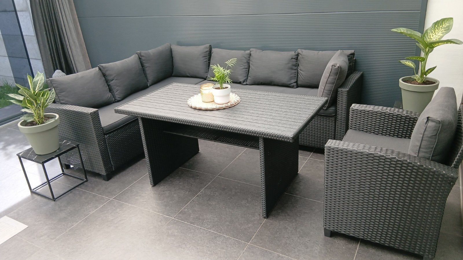 Nieuwe LOUNGESET 1 week oud, Enlèvement, Salons de jardin