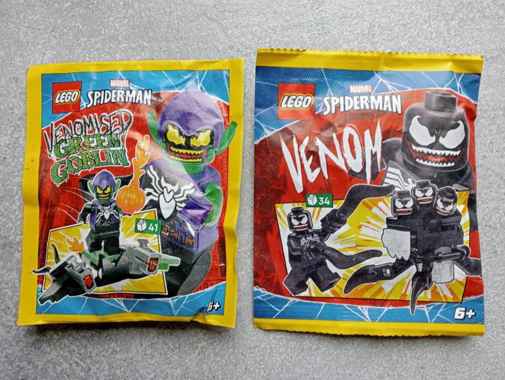 Set van 2 Lego Marvel Spiderman Venom, Verzenden, Nieuw, Complete set, Lego