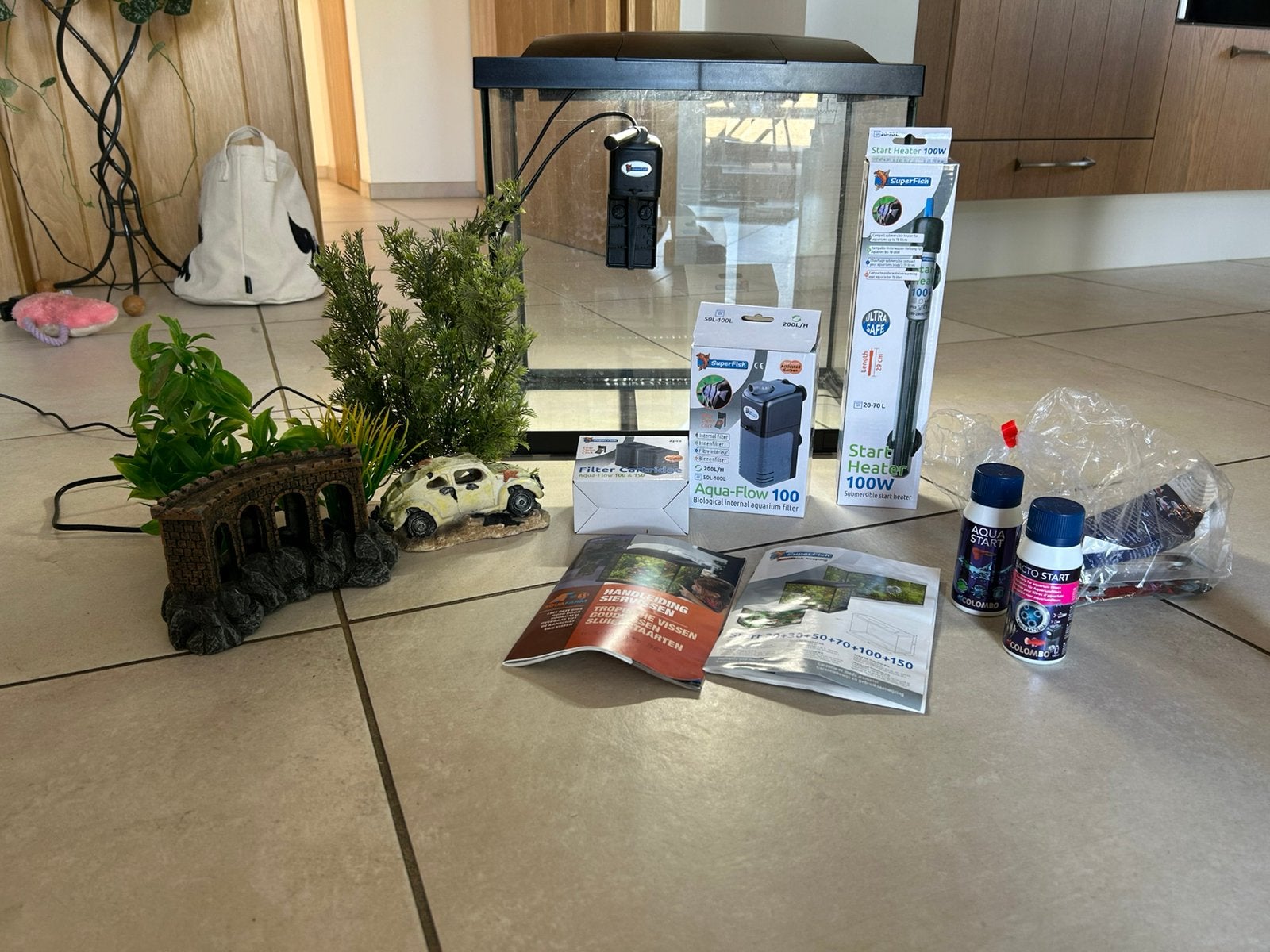 Aquarium Superfish Start 50 Tropical kit, Ophalen, Gebruikt, Leeg aquarium, Superfish