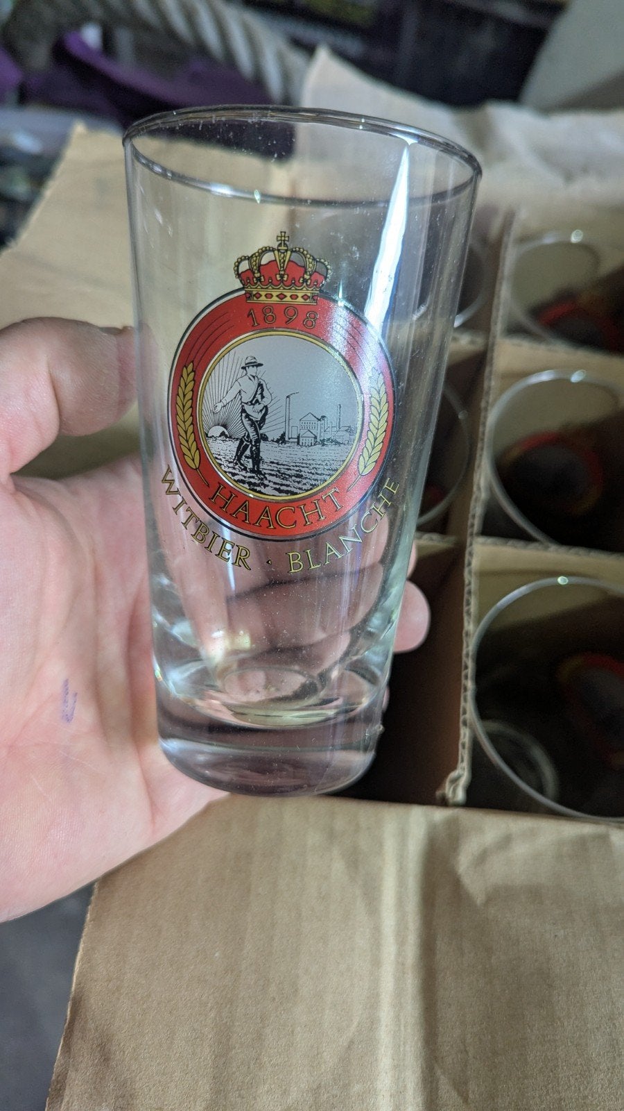 Set haacht bierglazen, Verzamelen, Ophalen