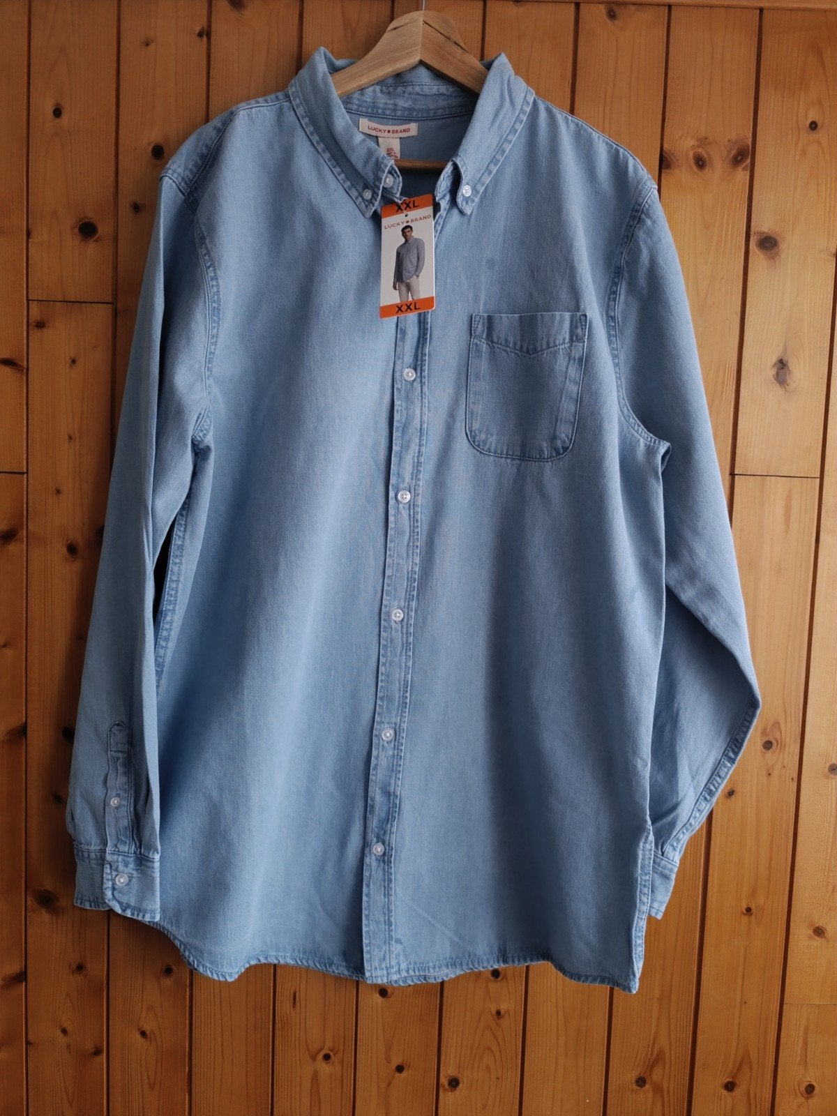 Men denim top, Vêtements | Hommes, Grandes tailles, Neuf, Lucky brand, Enlèvement ou Envoi, Chemise