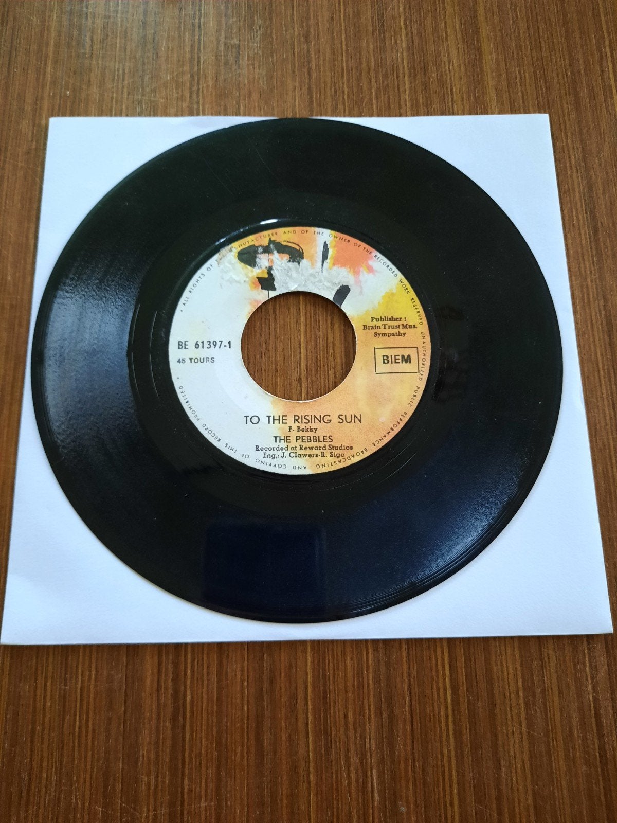 The Pebbles.To the rising sun-Is there no one., Ophalen of Verzenden