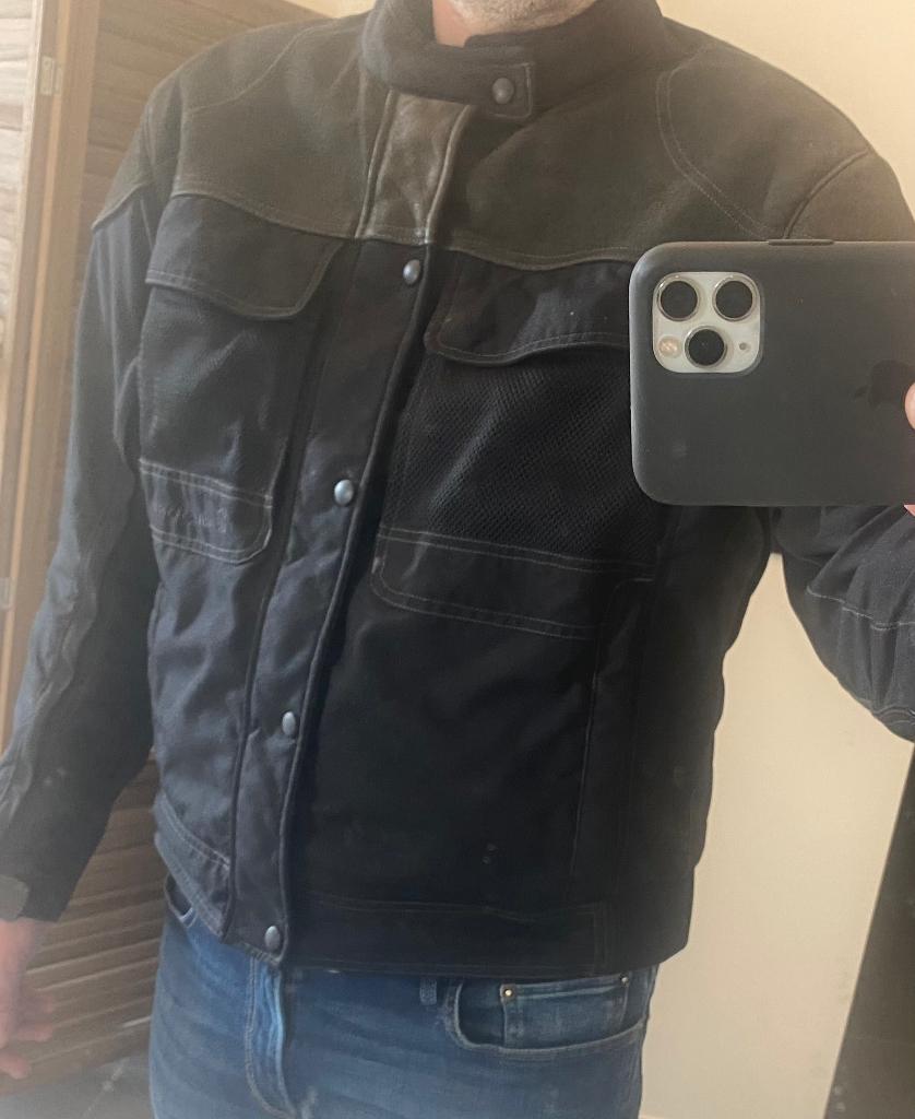 Vintage motojas Hein Gericke buffalo leer, Motoren, Kleding | Motorkleding, Ophalen of Verzenden, Heren, Jas | leer, Hein Gericke