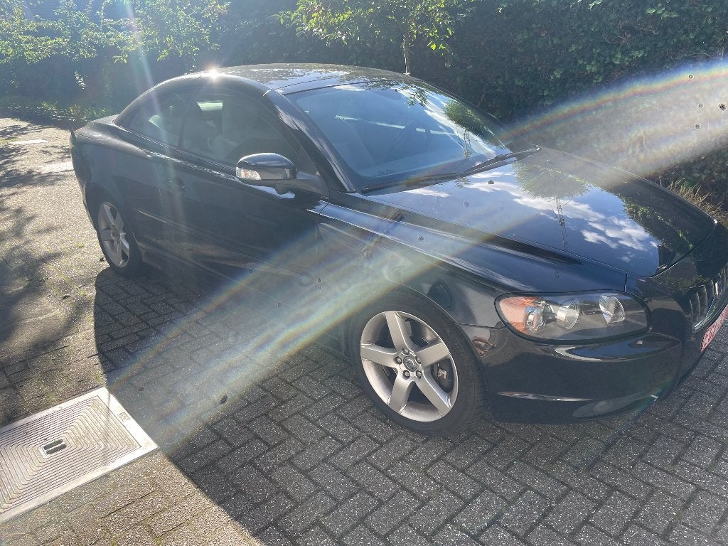 Volvo C70 cabrio, Auto's, 4 cilinders, Cabriolet, Zwart, Leder