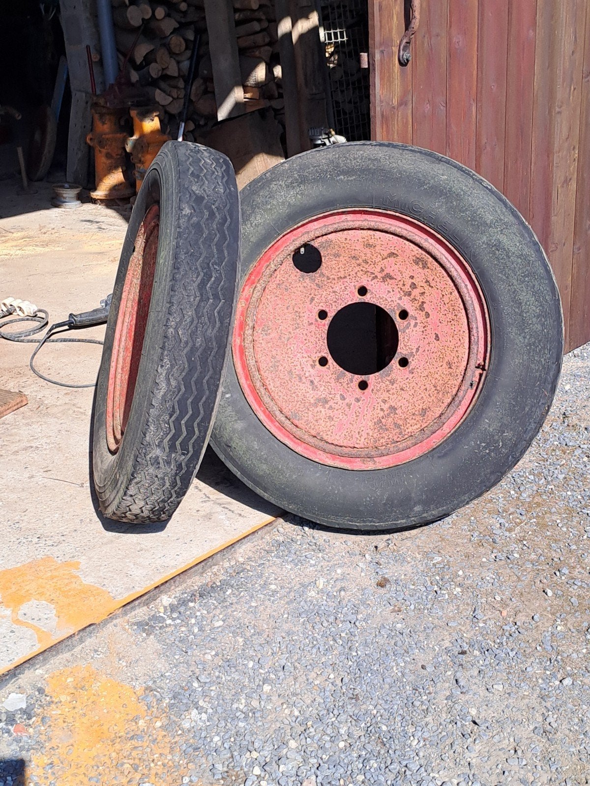 Banden op velg 6.5 r20, Ophalen