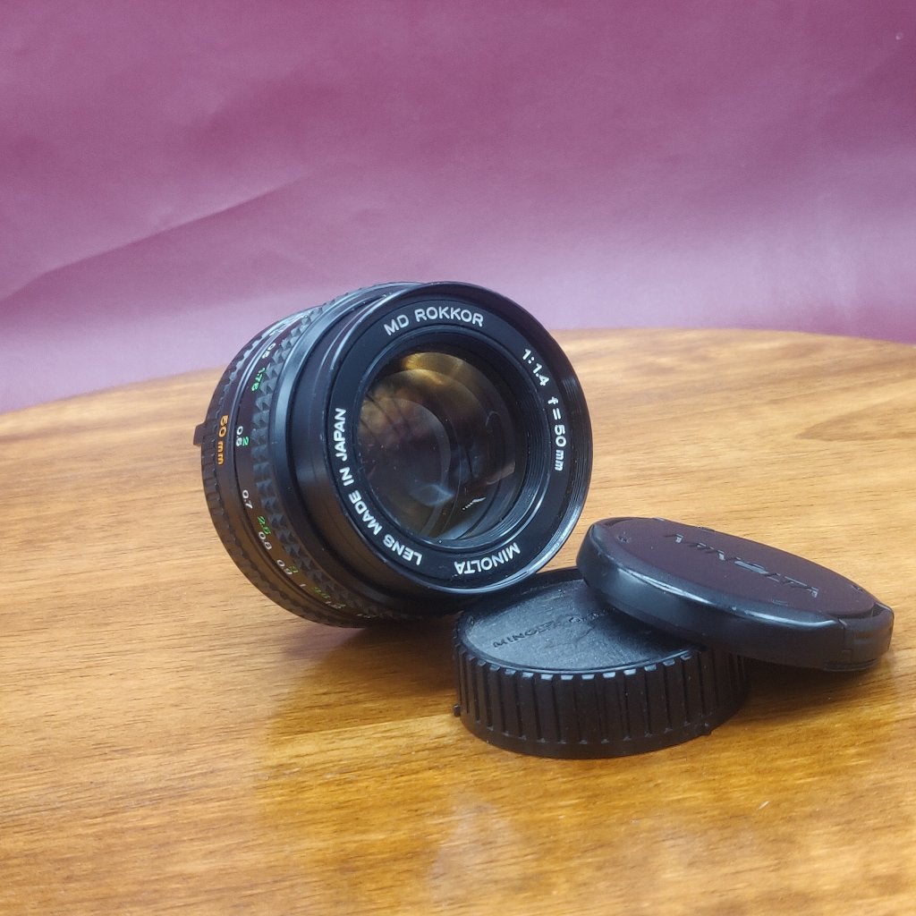 minolta md 50 1.4, Enlèvement ou Envoi, Utilisé, Reflex miroir, Minolta