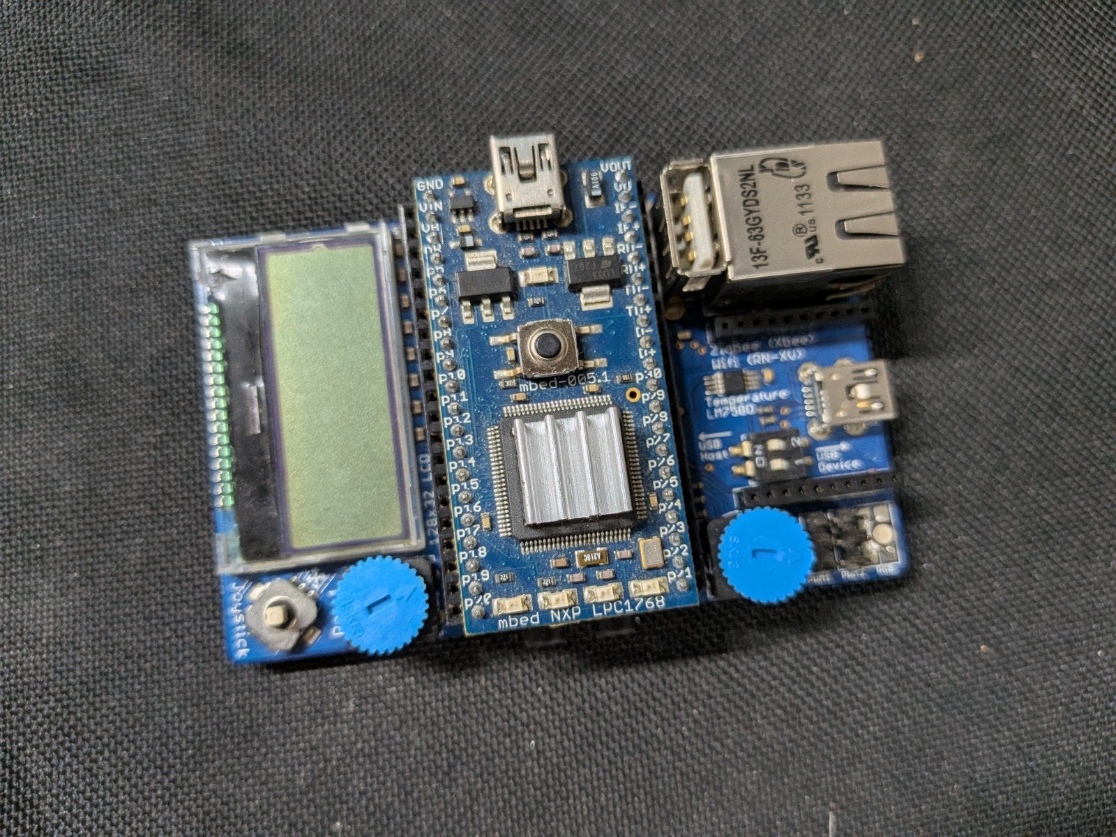 mbed NXP LPC1768 + mbed Application Board – complete IoT dev, Enlèvement ou Envoi, USB