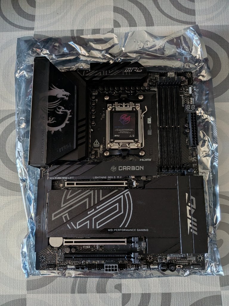 MSI MPG X870E CARBON WIFI avec garantie, Computers en Software, Moederborden, Ophalen of Verzenden, Zo goed als nieuw, ATX, DDR5