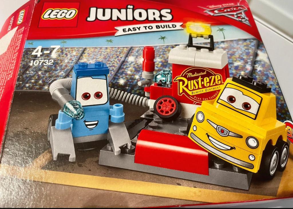 LEGO Juniors L'arrêt aux stands de Guido et Luigi (10732)., Enlèvement ou Envoi, Lego, Accessoire, Comme neuf