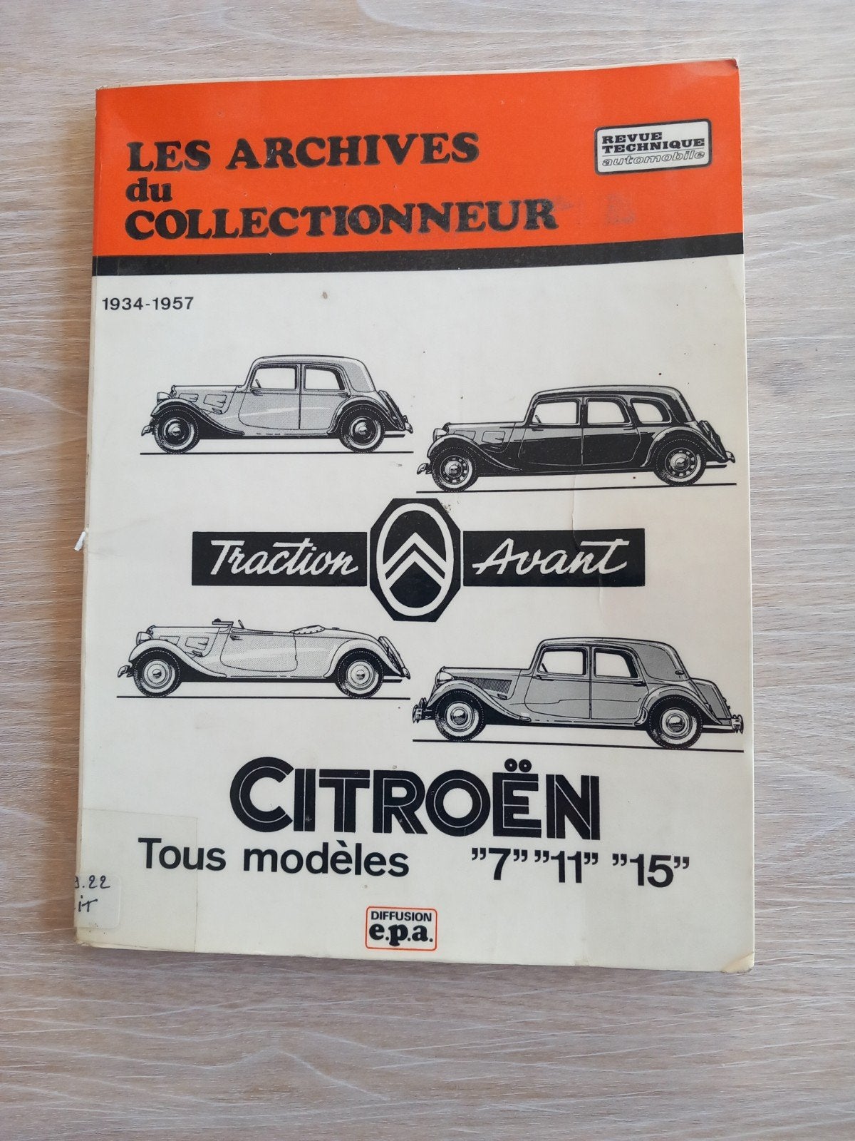 Citroën traction  Revue technique, Autos : Pièces & Accessoires, Enlèvement ou Envoi, Citroën