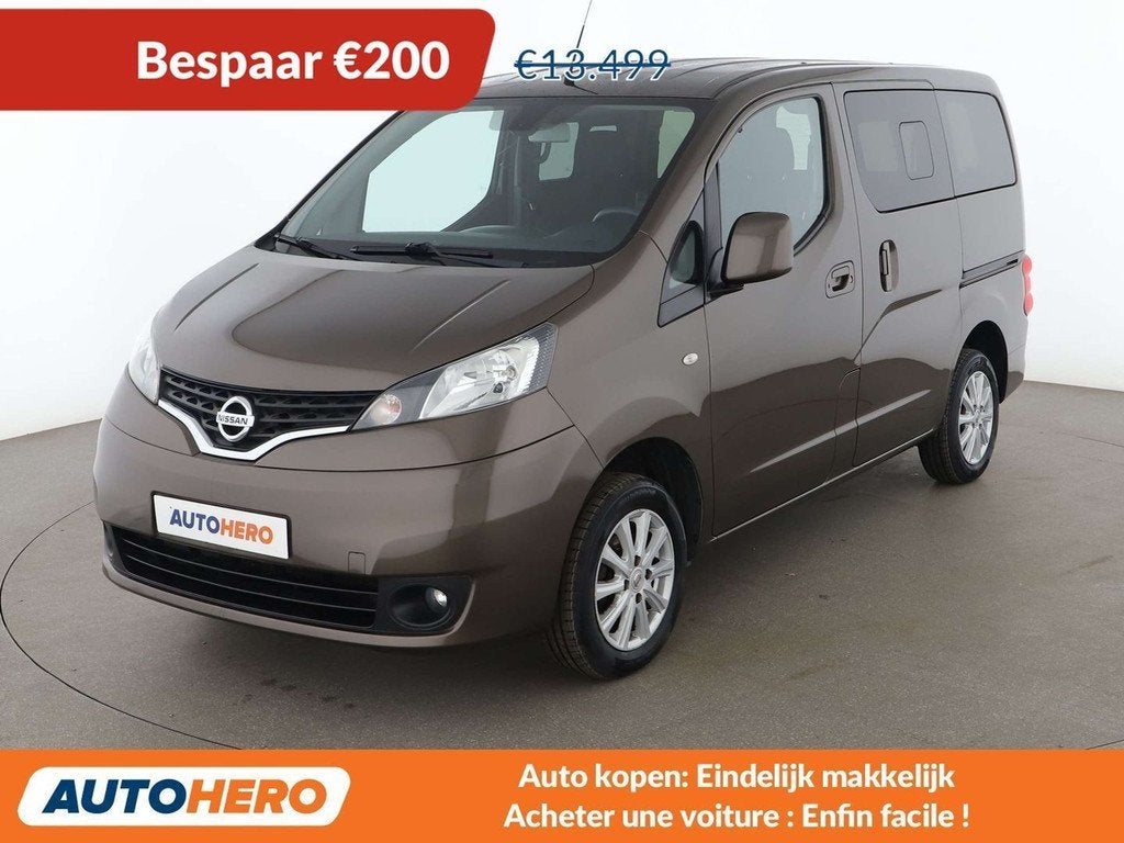 Nissan NV200 1.6 Kombi Premium (bj 2016), Auto's, Voorwielaandrijving, Stof, Gebruikt, Bruin