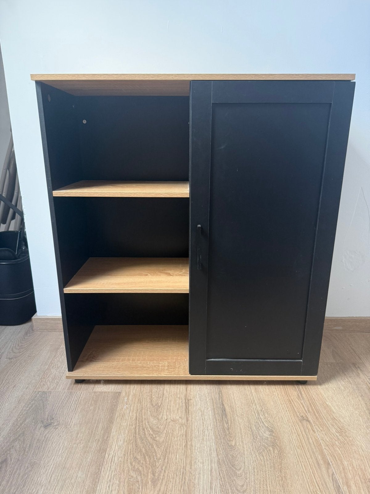 Stijlvolle opbergkast / dressoir met open en gesloten vakken, Huis en Inrichting, Kasten | Roldeurkasten en Archiefkasten, Ophalen