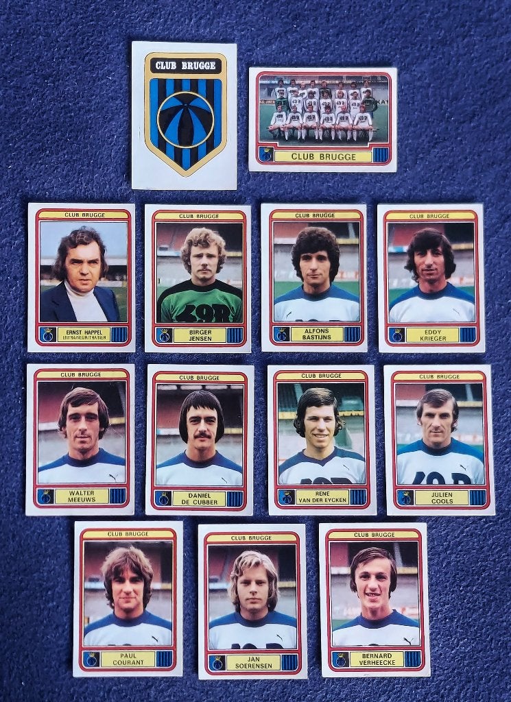 13 versch. Panini stickers voetbal ' FB 1979 - Club Brugge ', Verzamelen, Ophalen of Verzenden, Nieuw, Poster, Plaatje of Sticker