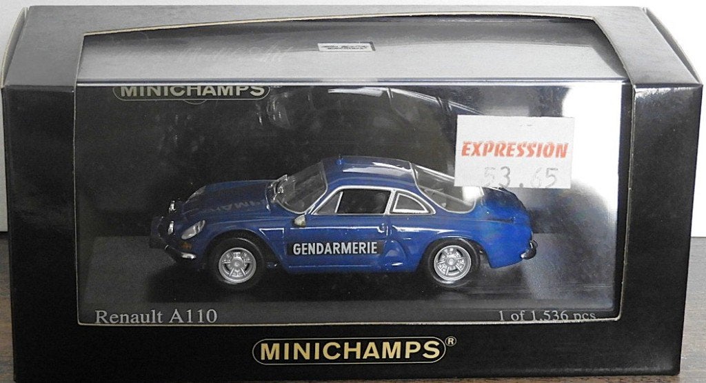 Alpine Renault A110 1971 GENDARMERIE - Echelle 1:43, Hobby en Vrije tijd, Ophalen of Verzenden, Nieuw, Auto, MiniChamps