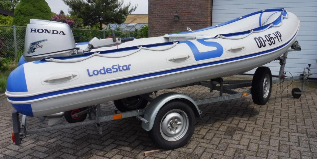Lodestar RIB 4,10 M Super net en compleet met 30 PK Honda, Watersport en Boten, Rubberboten, Zo goed als nieuw, Lodestar, Polyester/glasvezel