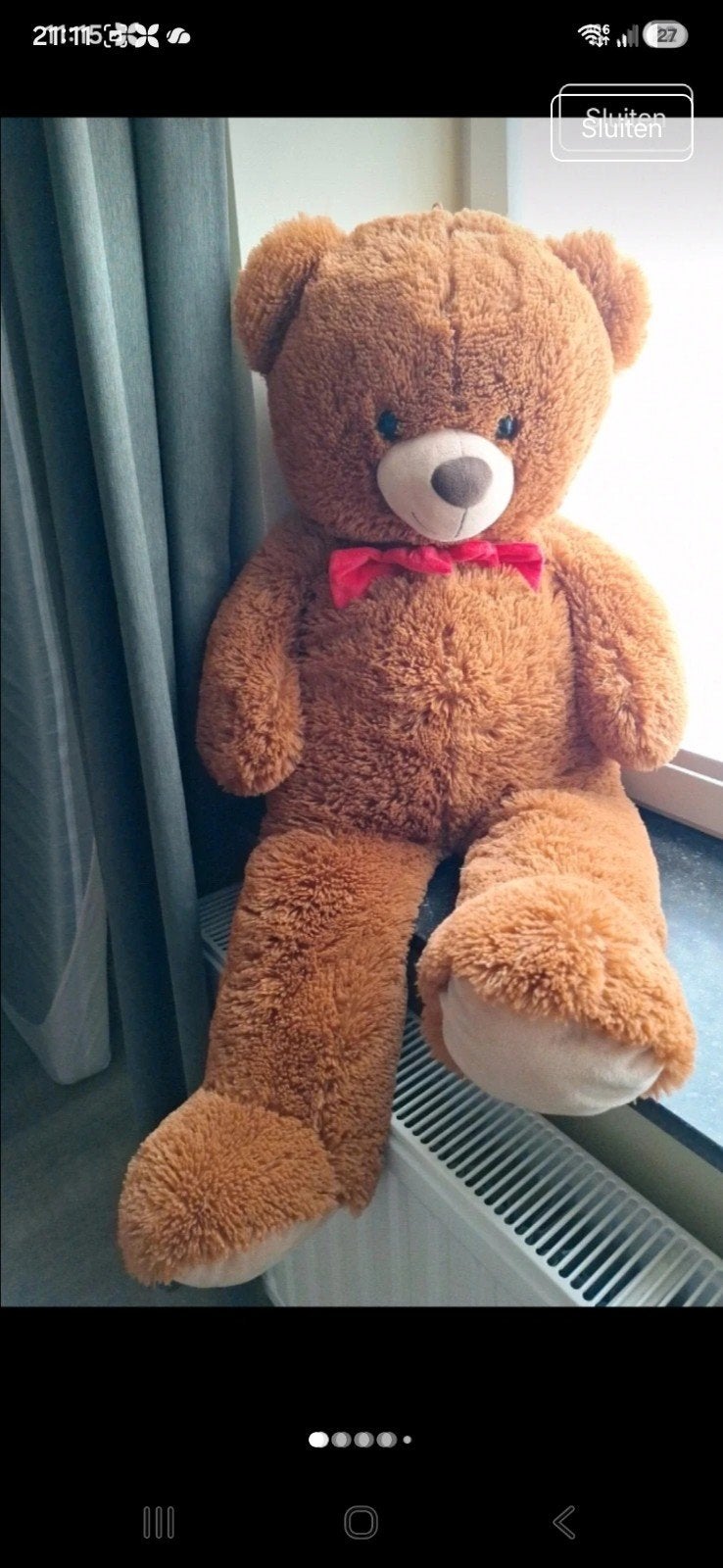 XL knuffel 100cm, Enlèvement