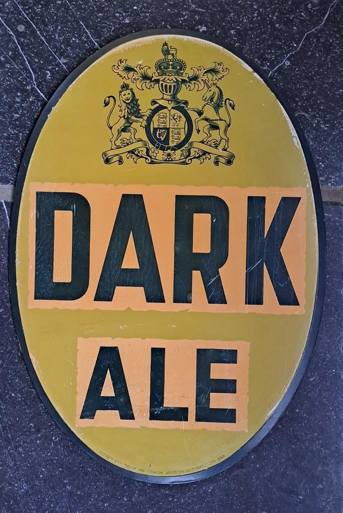 Reklamebord Dark Ale, Verzamelen, Merken en Reclamevoorwerpen, Ophalen of Verzenden