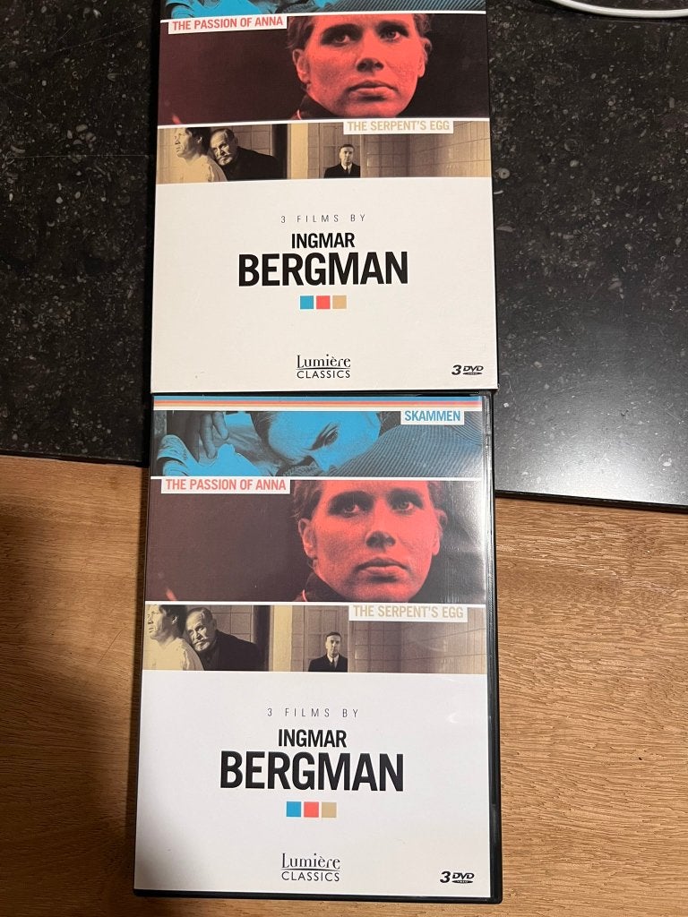 DVD box: 3 films by Ingmar Bergman - Lumière Classics, CD & DVD, DVD | Films indépendants, Enlèvement ou Envoi, Néerlandais, Drame