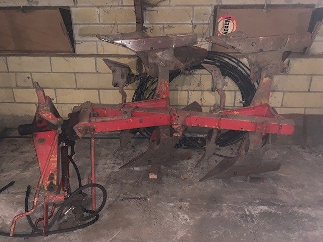 ploeg 2-scharen hydraulisch wentelbaar, Ophalen, Serretuinbouw, Grondbewerking