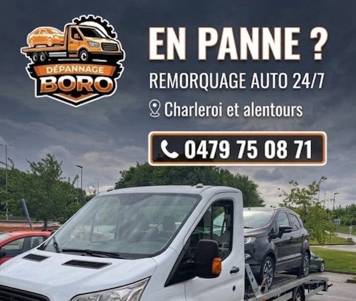 Dépannage - Remorquage Auto 24/7 Charleroi, Services & Professionnels, Service 24h/24