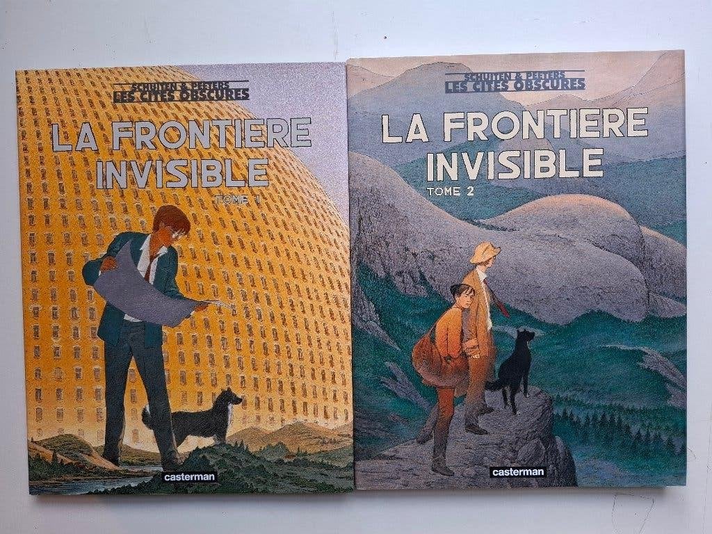 SCHUITEN LES CITES OBSCURES LA FRONTIERE INVISIBLE TOMES 1-2, Série complète ou Série, Enlèvement ou Envoi, Comme neuf