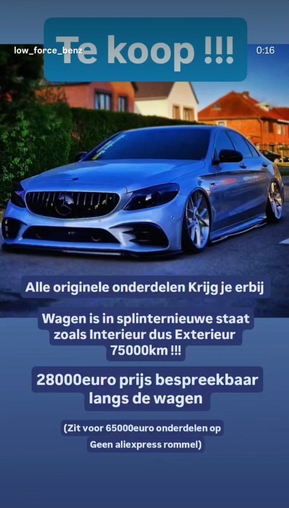 Mercedes C180 W205 AMG Line–Unieke Showcar–75.000 km, Autos, Achat, Entreprise, Jaune, Alcantara