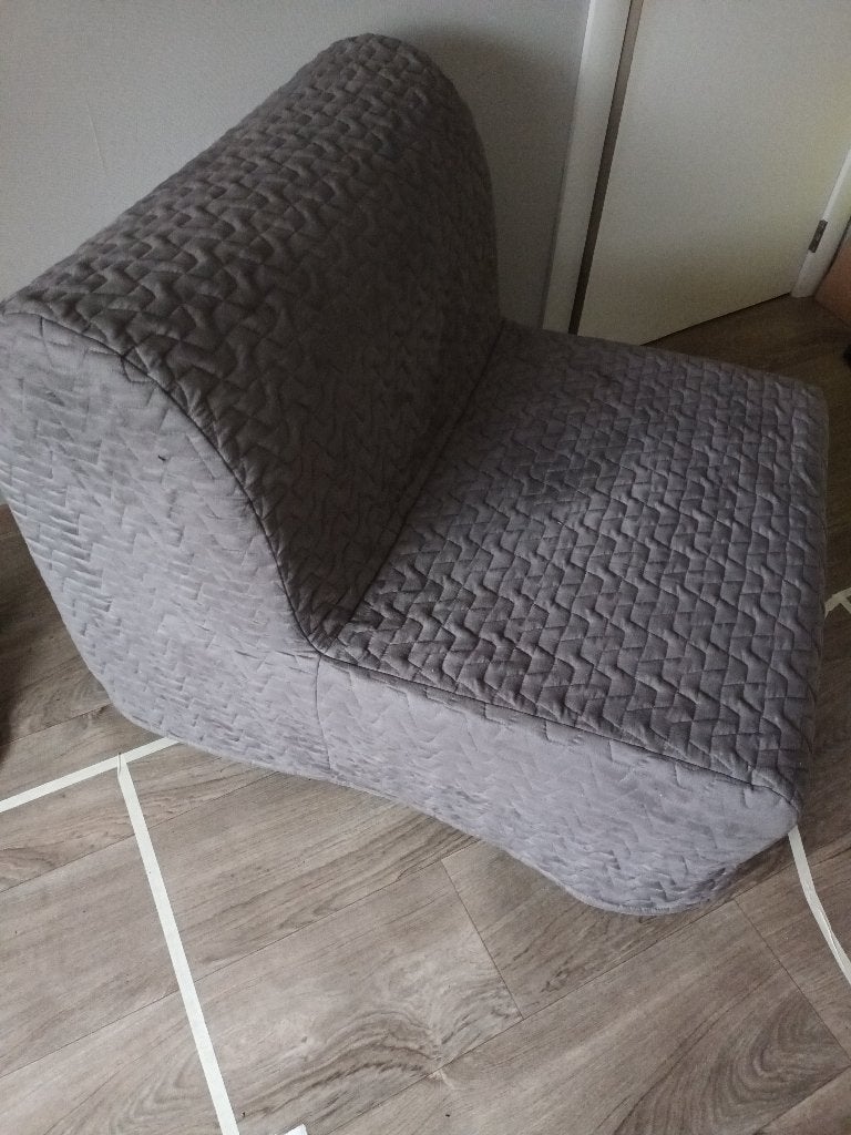 Eenpersoons zetelbed IKEA (incl. matras & hoes), Ophalen, Eenpersoons, 190 cm of minder, Zo goed als nieuw